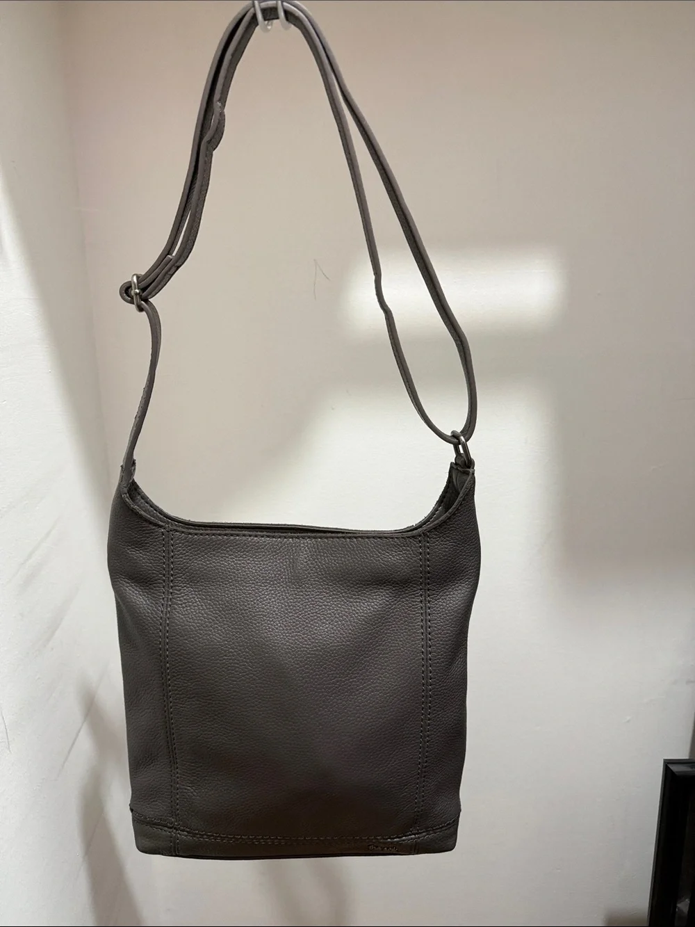 The Sak Gray Pebbled Leather Shoulder Hobo